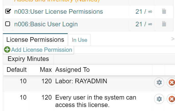 License Permissions for two Users